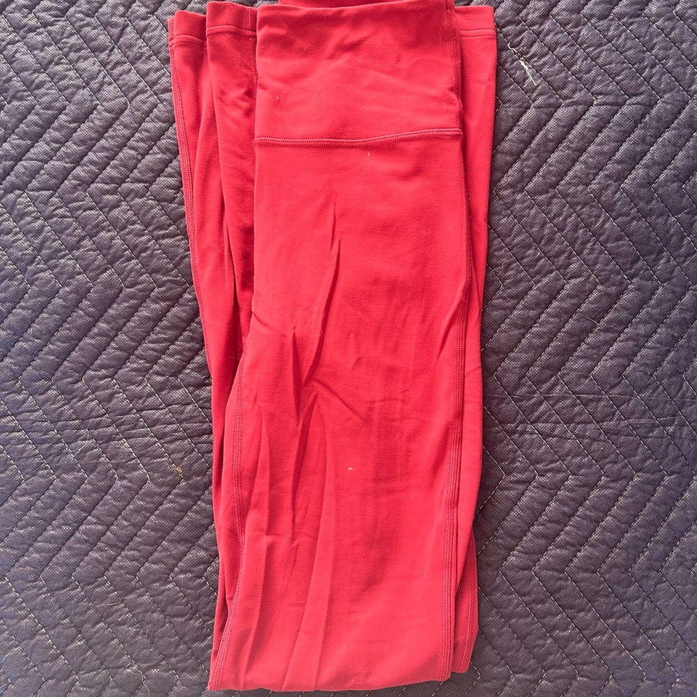 Lulu lemon flare pants magenta not very used